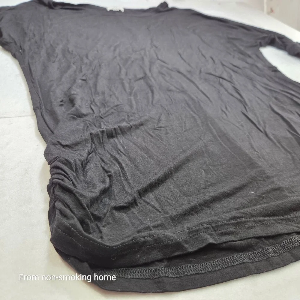 Women's MATCHSTICK Black Long Sleeve Tee Plus Size XXL